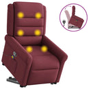 Relaxsessel Mit Aufstehhilfe Elektrisch Stoff Weinrot