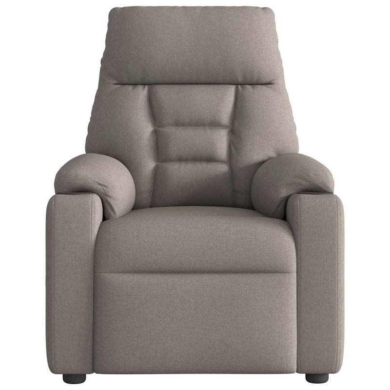 Massagesessel Taupe Stoff