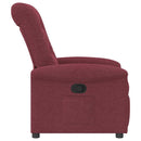 Relaxsessel Stoff Weinrot