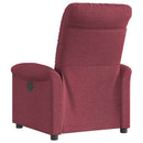 Relaxsessel Stoff Weinrot