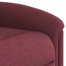 Relaxsessel Stoff Weinrot