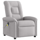 Massagesessel Stoff Wolkengrau