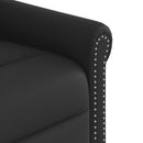 Massagesessel Glänzendes Kunstleder Schwarz