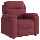 Relaxsessel Stoff Weinrot
