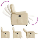 Relaxsessel Stoff Creme