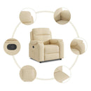 Relaxsessel Stoff Creme
