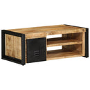 Couchtisch 90X50X36 Cm Raues Massivholz Mango