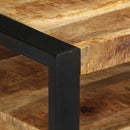 Couchtisch 90X50X36 Cm Raues Massivholz Mango