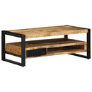 Couchtisch 90X50X36 Cm Raues Massivholz Mango