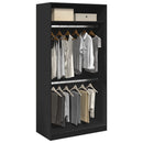 Kleiderschrank Holzwerkstoff Schwarz