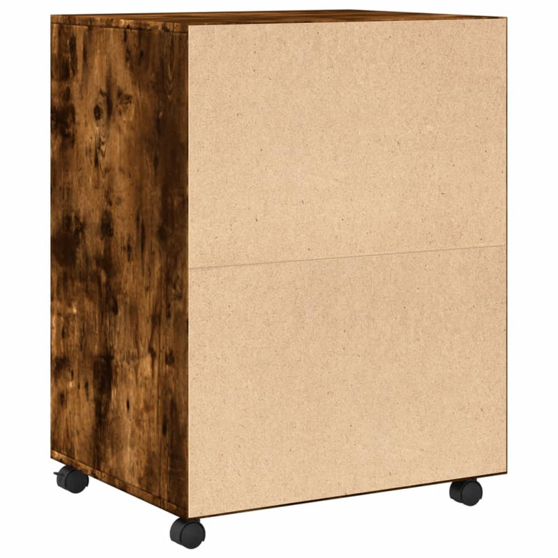 Rollschrank Räuchereiche 60x48x81 cm Holzwerkstoff