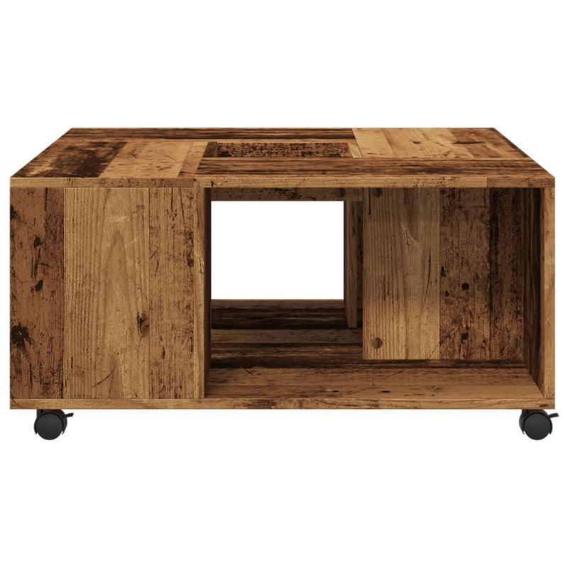 Couchtisch Altholz-Optik 80x80x40 cm Holzwerkstoff