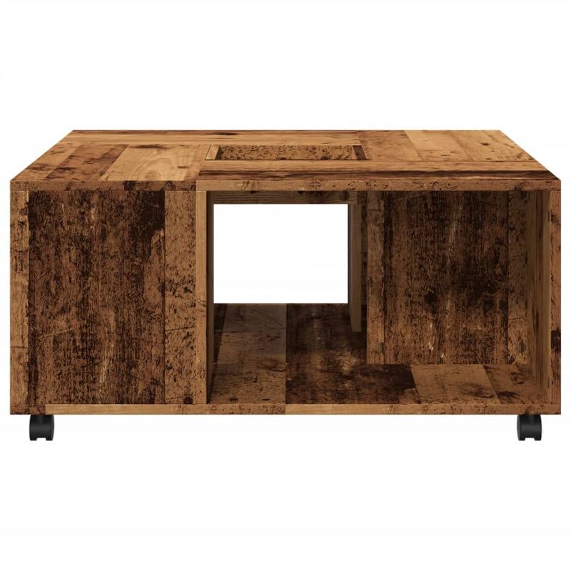 Couchtisch Altholz-Optik 80x80x40 cm Holzwerkstoff