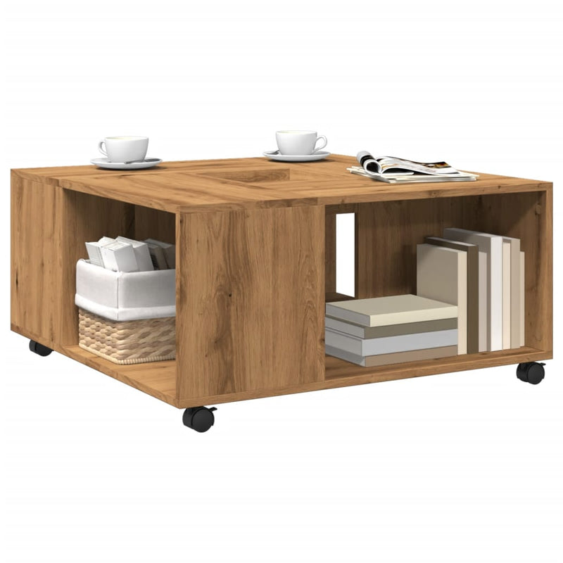 Couchtisch Artisan-Eiche 80x80x40 cm Holzwerkstoff