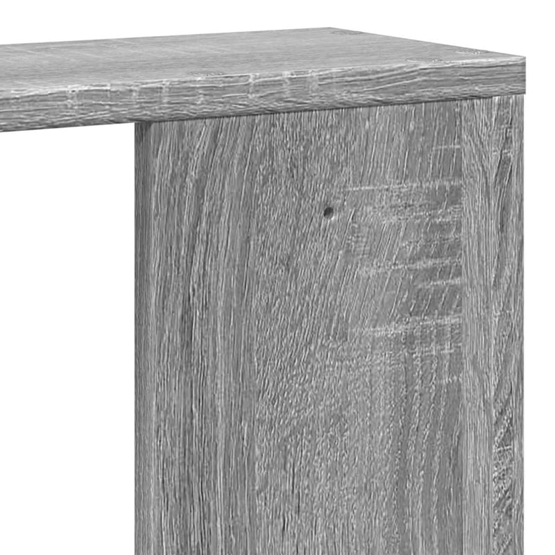 Wandregal Grau Sonoma 100x15x70 cm Holzwerkstoff