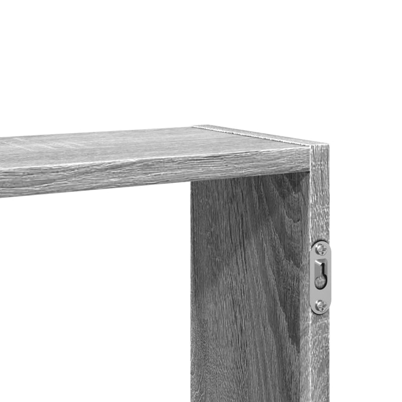 Wandregal Grau Sonoma 99x15x60 cm Holzwerkstoff