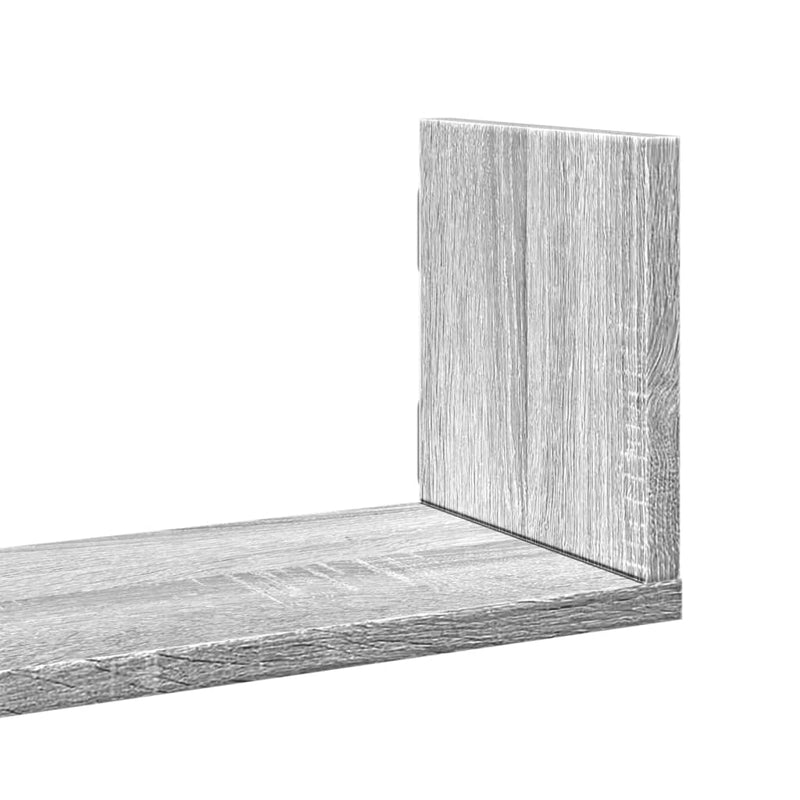 Wandregale 3 Stk. Grau Sonoma 80x18x18 cm Holzwerkstoff