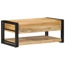 Couchtisch 90X50X38 Cm Raues Massivholz Mango