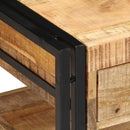 Couchtisch 90X50X38 Cm Raues Massivholz Mango