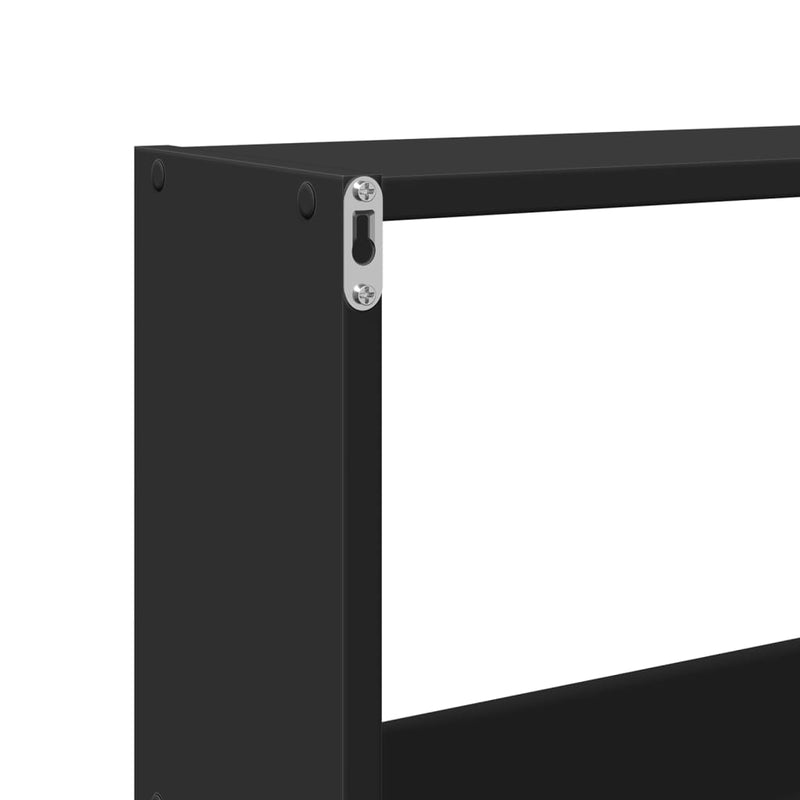 Wandschrank 158x18x53 cm Schwarz Holzwerkstoff