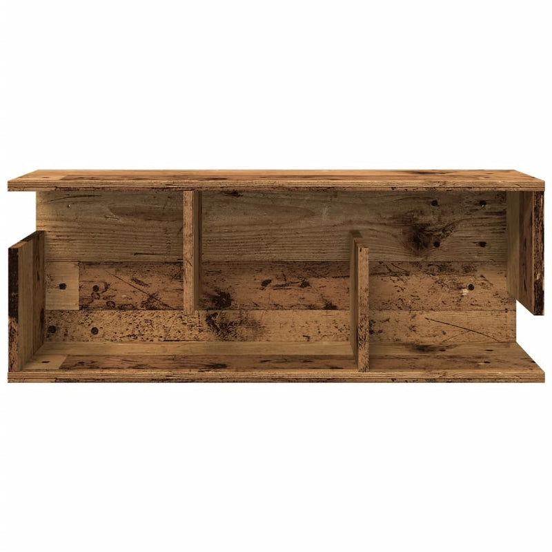 Wandschrank 80x20x30 cm Altholz-Optik Holzwerkstoff