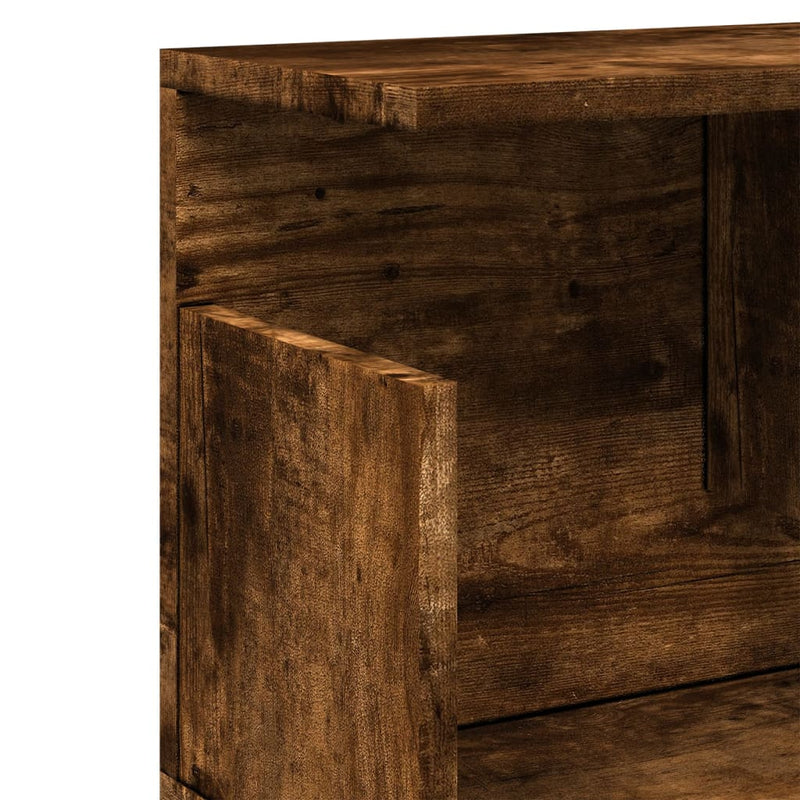 Wandschrank 100x20x30 cm Räuchereiche Holzwerkstoff