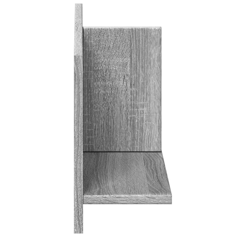 Wandschrank 70x16,5x30 cm Grau Sonoma Holzwerkstoff