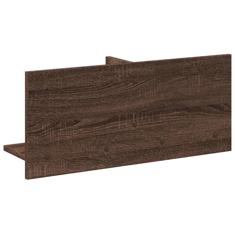 Wandschrank 70x16,5x30 cm Braun Eichen-Optik Holzwerkstoff