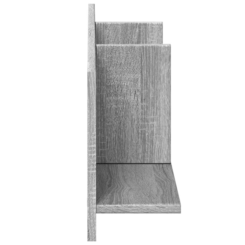 Wandschrank 100x16,5x30 cm Grau Sonoma Holzwerkstoff