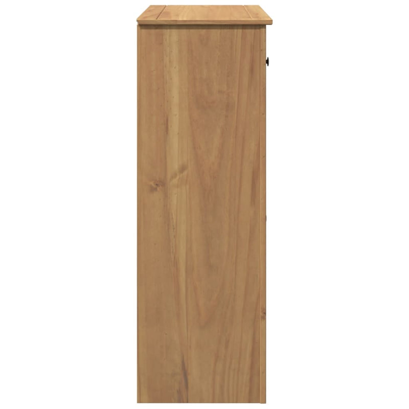 Schuhschrank Panama 80X40X114 Cm Massivholz Kiefer