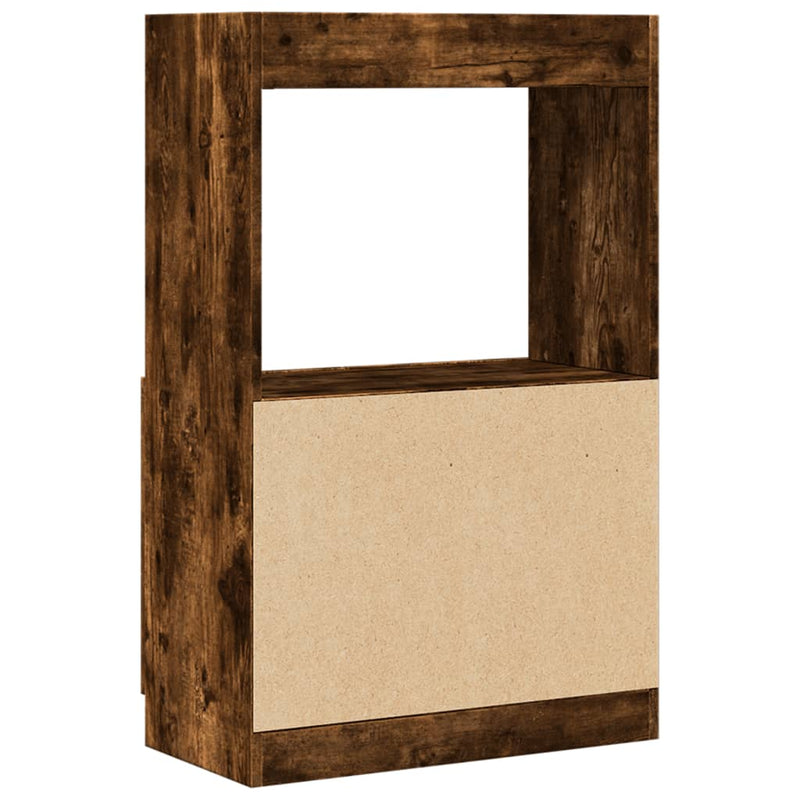 Highboard Räuchereiche 63x33x100 cm Holzwerkstoff