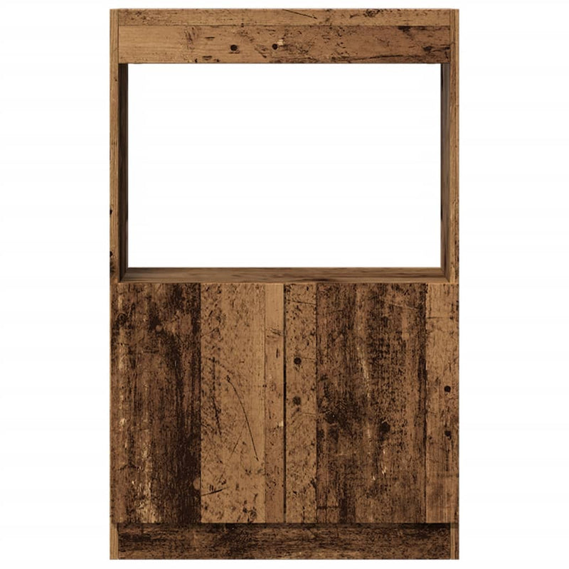 Highboard Altholz-Optik 63x33x100 cm Holzwerkstoff