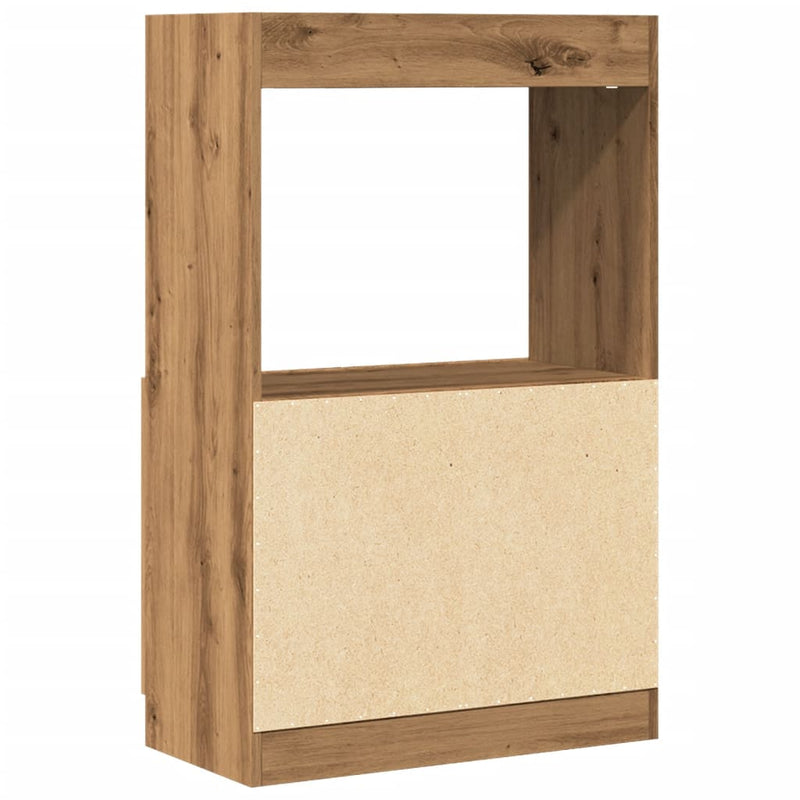 Highboard Artisan-Eiche 63x33x100 cm Holzwerkstoff