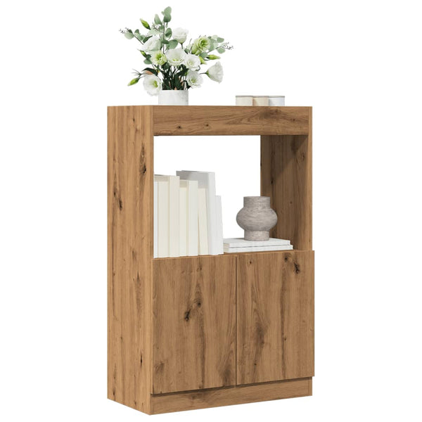 Highboard Artisan-Eiche 63x33x100 cm Holzwerkstoff