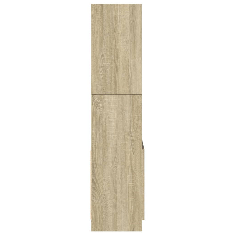 Highboard Sonoma-Eiche 63x33x140 cm Holzwerkstoff