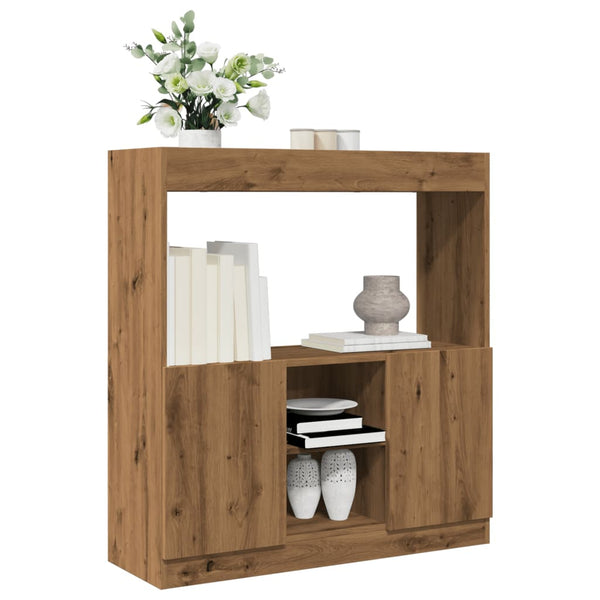 Highboard Artisan-Eiche 92x33x100 cm Holzwerkstoff