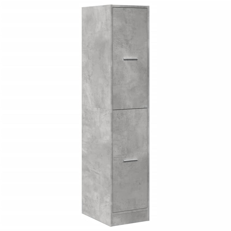 Apothekerschrank Betongrau 30x41x144,5 cm Holzwerkstoff