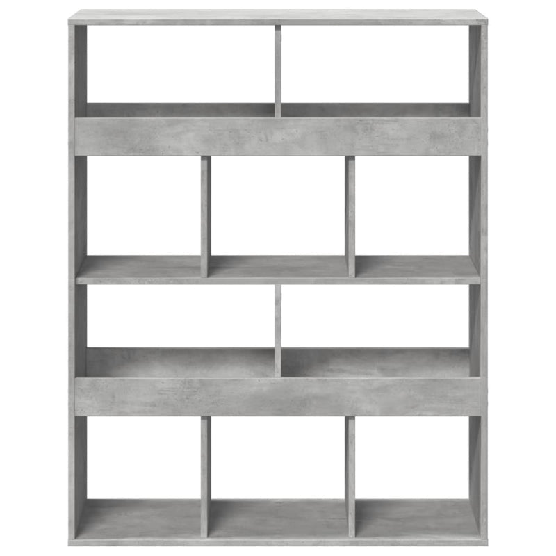 Bücherregal Betongrau 100x33x125,5 cm Holzwerkstoff