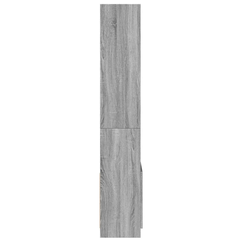 Highboard 63x33x180 cm Grau Sonoma Holzwerkstoff