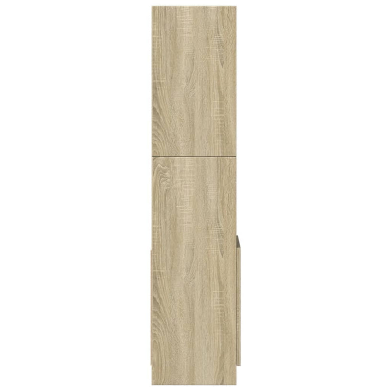 Highboard Sonoma-Eiche 92x33x140 cm Holzwerkstoff