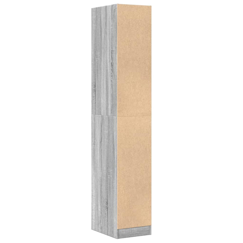 Apothekerschrank Grau Sonoma 30x41x174,5 cm Holzwerkstoff