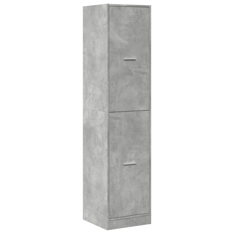 Apothekerschrank Betongrau 40x41x174,5 cm Holzwerkstoff