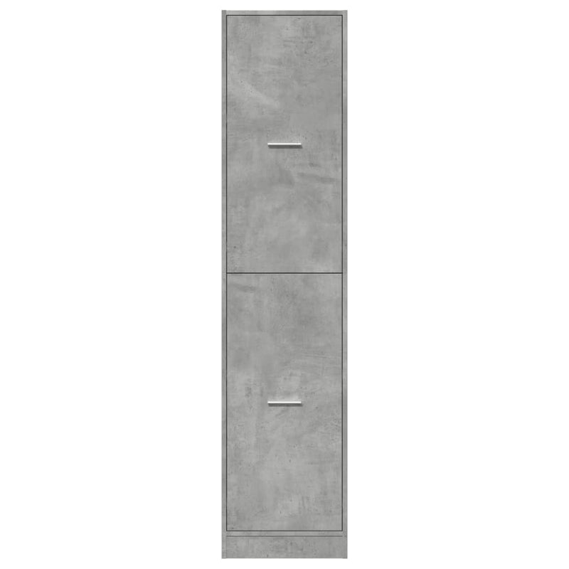 Apothekerschrank Betongrau 40x41x174,5 cm Holzwerkstoff