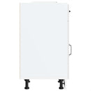 Küchenunterschrank Kalmar Holzwerkstoff Hochglanz-Weiß