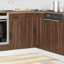 Küchen-Eckunterschrank Kalmar Braun Eichen-Optik Holzwerkstoff Braune Eiche
