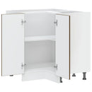 Küchen-Eckunterschrank Kalmar Braun Eichen-Optik Holzwerkstoff Braune Eiche