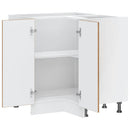 Küchen-Eckunterschrank Kalmar -Optik Holzwerkstoff Altholz