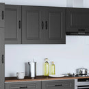 Küchen-Hängeschrank Kalmar Holzwerkstoff Schwarz