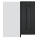 Küchen-Eckhängeschrank Kalmar Holzwerkstoff Schwarz