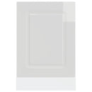 Geschirrspülerblende Kalmar 45X1,5X67 Cm Hochglanz-Weiß
